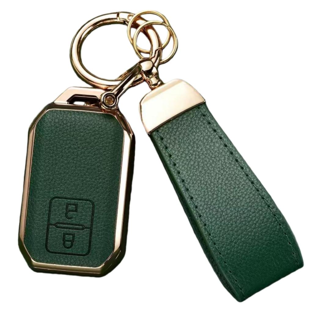 WiiLemz Key Case Compatible with Suzuki/Suzuki New Spacia/Solio/Hustler/Jimny, Synthetic Leather
