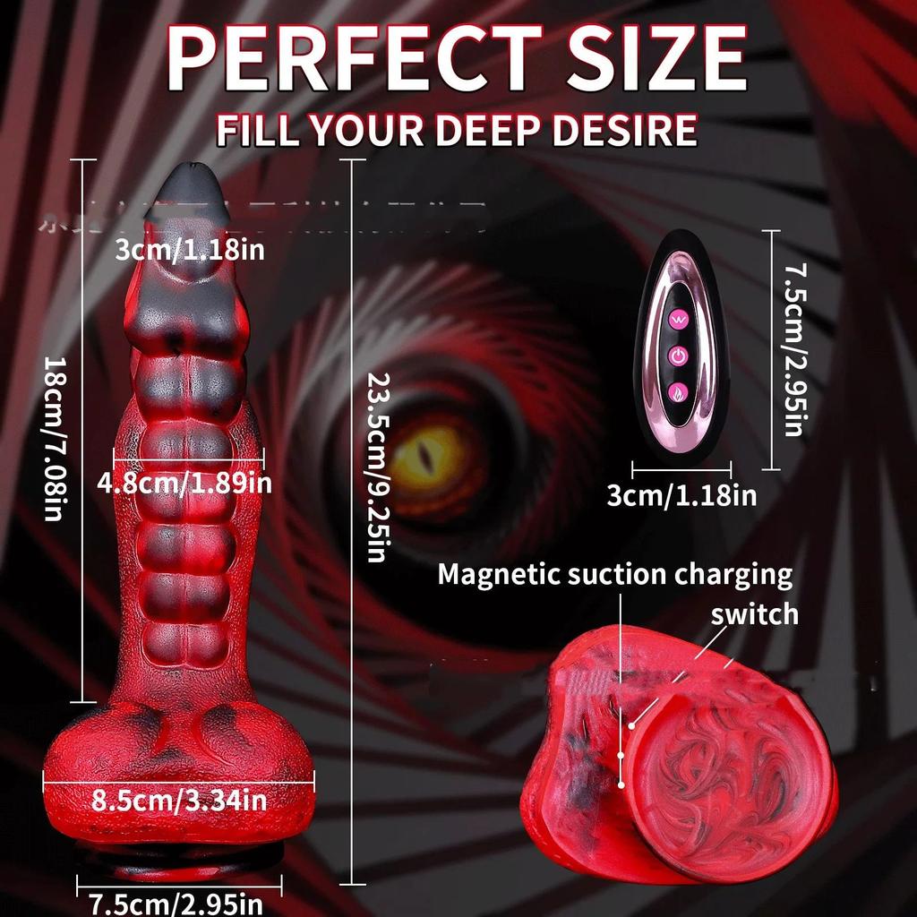 Silicone Dildo Female Electric Shaped Penis Vibration Cannon Machine Backyard Masturbator Adult Sexual Product