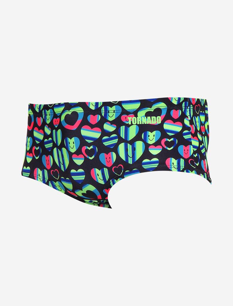 Toneidoseupocheu Heart Beam Lime Solid Men'S Short Square Swimsuit