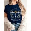 Basgiath War College Dragon Rider T-Shirt Inspired By Fourth Wing Fantasy Novel Vintage Floral Wreath Graphic Tee Cotton Short