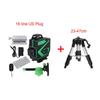 12/16 Lines Laser Level 4D Green Light Self-Leveling 360 Horizontal&Vertical Hanging Wall For Floor Wall Powerful Laser level 6000mAh