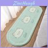 Kids Room Bedside Mat With Polyester Fabric And Machine Washable Feature For Bedroom Decoration