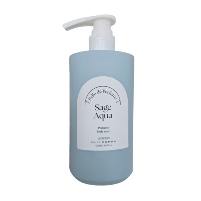 Ежедневный гель для душа Comma Bello de Perfume Sage Aqua 500 мл / Парфюмированный гель для душа / Аромат Sage Aqua / Большой объем 500 мл 500ml