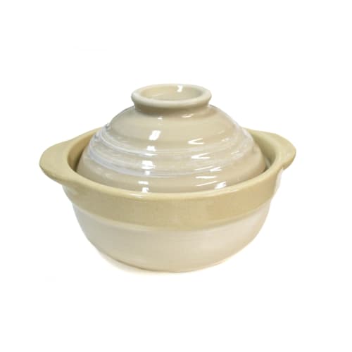 Living Room 17cm Earthenware Pot with Lid That Can Also Be Used As a Rice Bowl