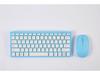 2.4G Wireless Mini Chocolate Keyboard & Mouse Set - 78 Silent Keys for Desktop & Notebook