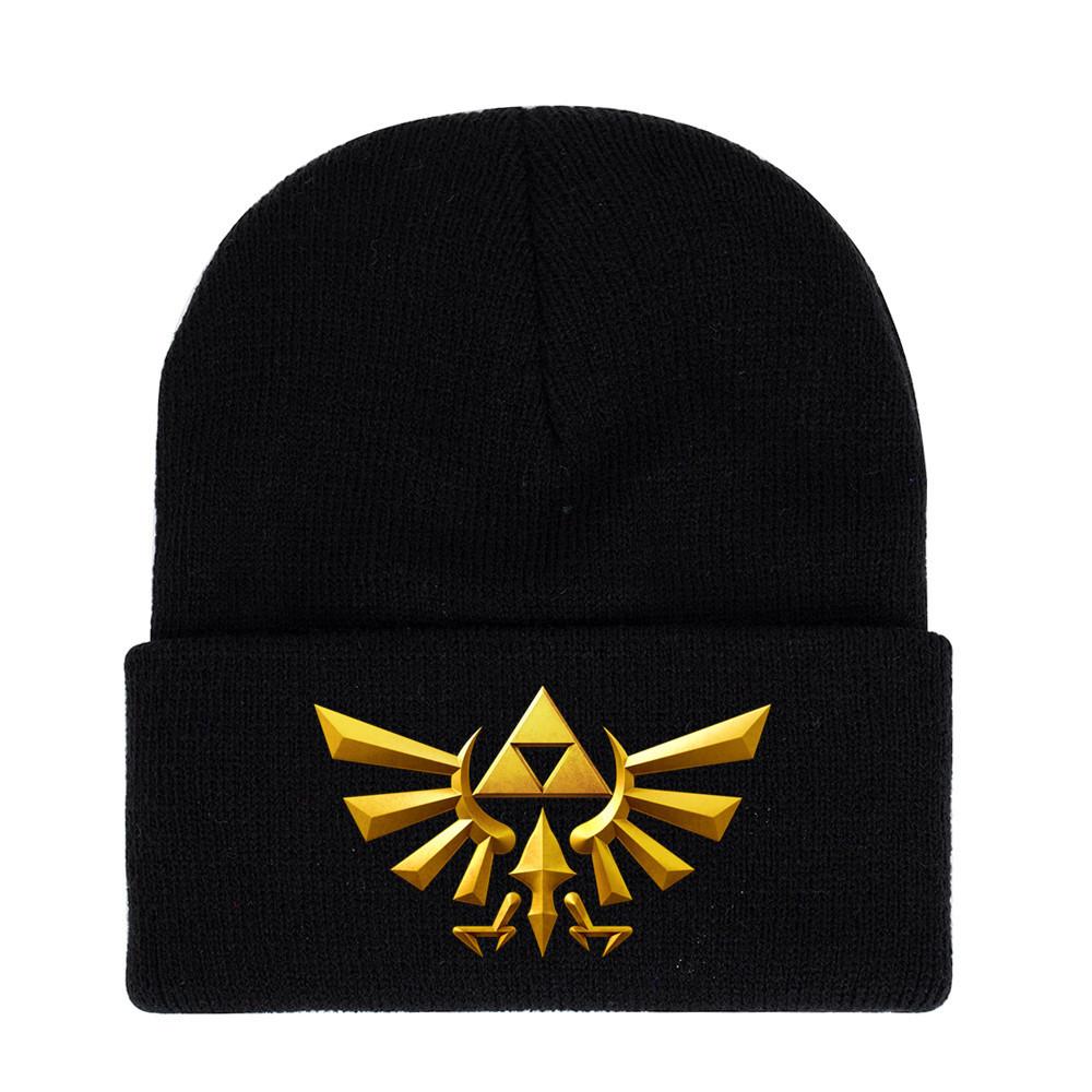 Of Legend Zelda Printed Knit Hat With Ear Protection For Game Enthusiasts
