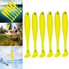 6Pcs Fishing Soft Bait 9cm Artificial Soft Bait Multifunctional Fishing Bass Carp Lure for Saltwater Freshwater