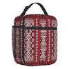 Kabyle Jewelry Insulated Lunch Bag for Camping Travel Amazigh Carpet Berber Leakproof Thermal Cooler Bento Box Women Kids