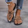 Women New Summer Sandals Open Toe Beach Shoes Flip Flops Comfortable Slippers Cowboy Leopard Sandals Size 36~43 Chaussure Femme