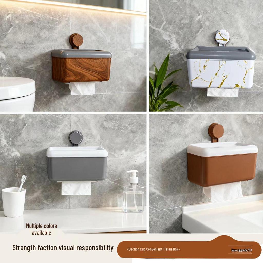 Punch-Free Wall-Mounted Toilet Tissue Dispenser