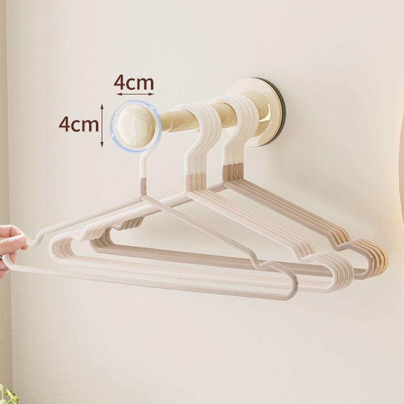 No Drill Suction Cup Hanger Storage Rack Retractable Adjustable Durable Space-Saver For Home Office Organization