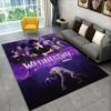 Classic W-Wednesday TV Non-Slip Area Rug for Living Room,Bedroom,Playroom,Soft Carpet Floor Mat Home Decor Rug Kids Room Gift