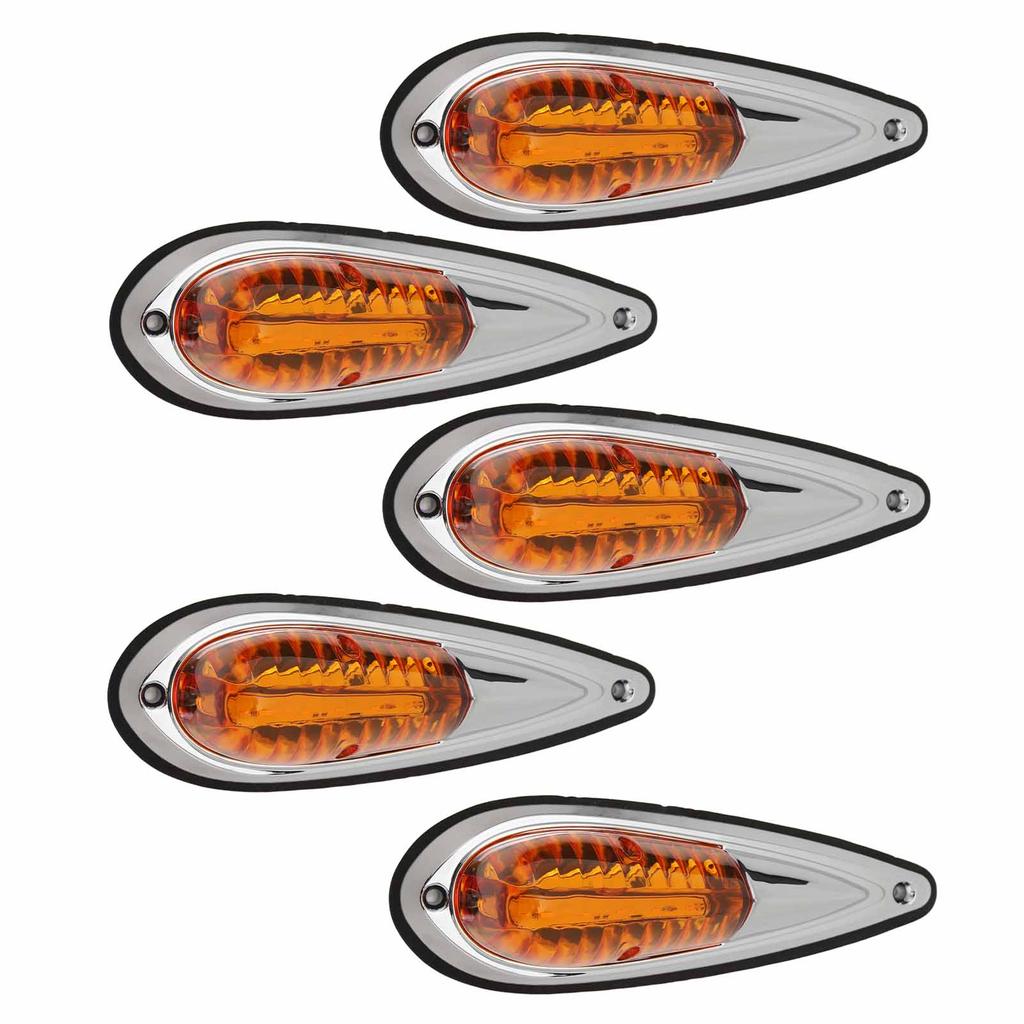 12V 24V 5 ks Jantarové světla na střechu kabiny Vodotěsná Super jasná Horní poziční světla pro obytné vozy Nákladní vozy Pickupy 12V
