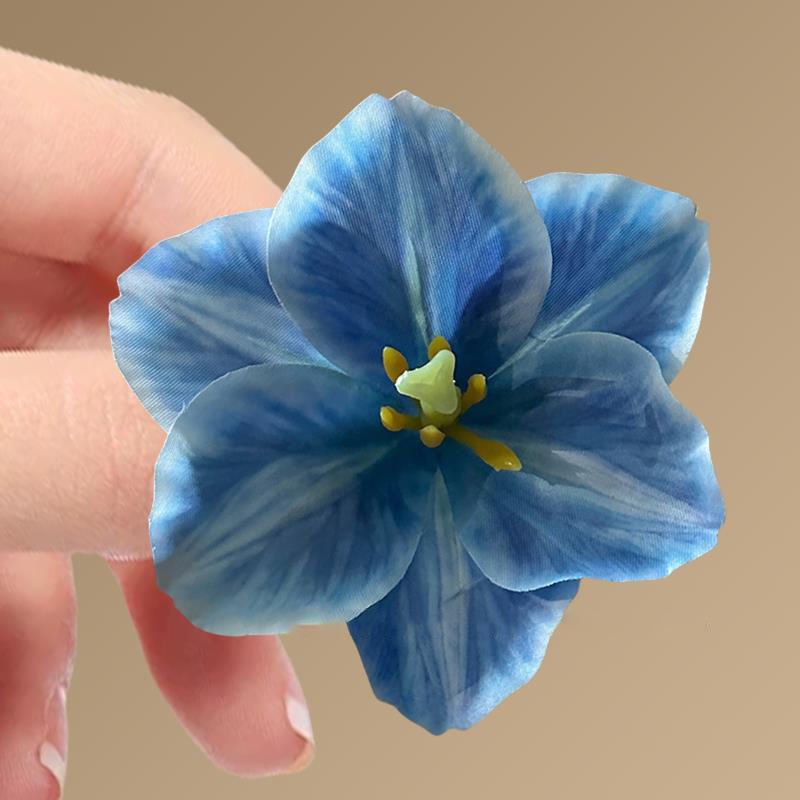 Elegant Floral 3D Hair Clip - Sweet Bangs Duckbill Accessory for Summer