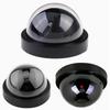 Black Hemisphere Fake Surveillance Camera with Monitor Headlight - Anti-theft Simulation Camera