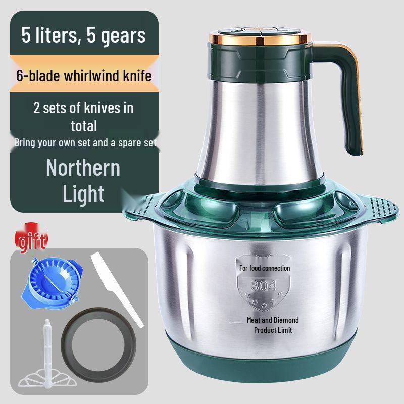 High-Power Multifunctional Meat Grinder & Food Processor - Stainless Steel Chopper & Mixer