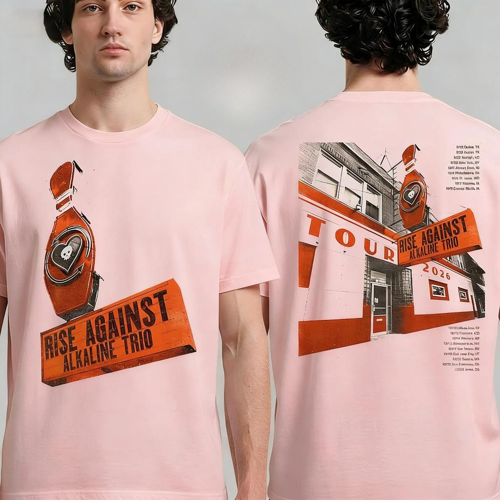 2026 Men's and Women's T-Shirts Rise Against, Alkaline Trio's North America Tour Schedule Available Fangifts Concert Band