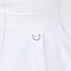J Jane Classic Color Block Ribbon Flare Dress (White)