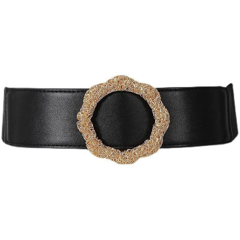 Chic Vintage Decorative Waist Belt For Dresses In Fashionable Brown Black Color Options