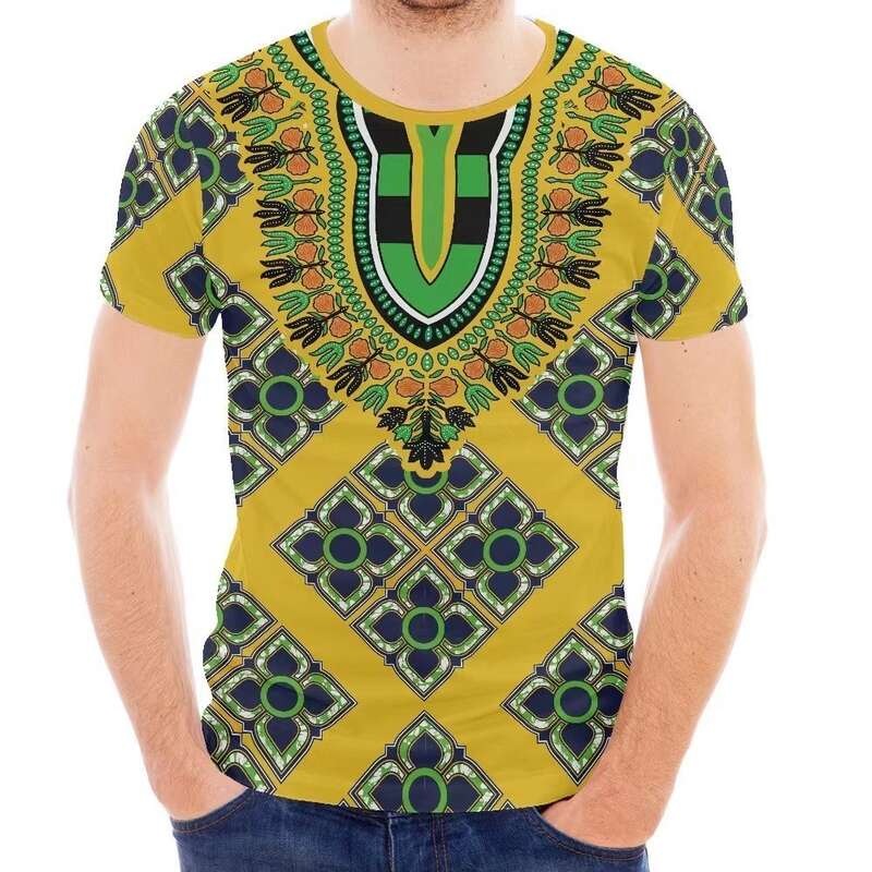 Men's casual top men's striped T-shirt