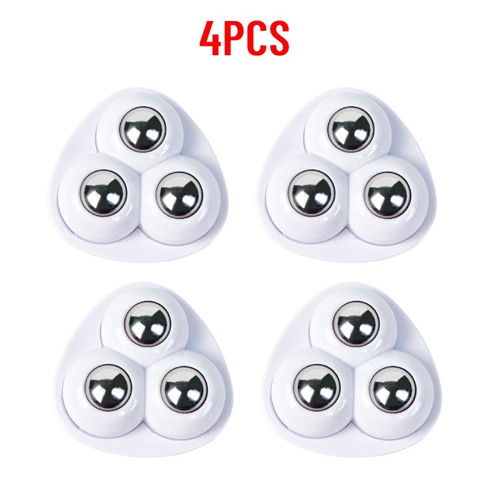 4-100pcs Self Adhesive Caster Wheels Universal Pulley Furniture Mini Swivel Casters Wheel Cabinet Trash Stainless Steel Roller