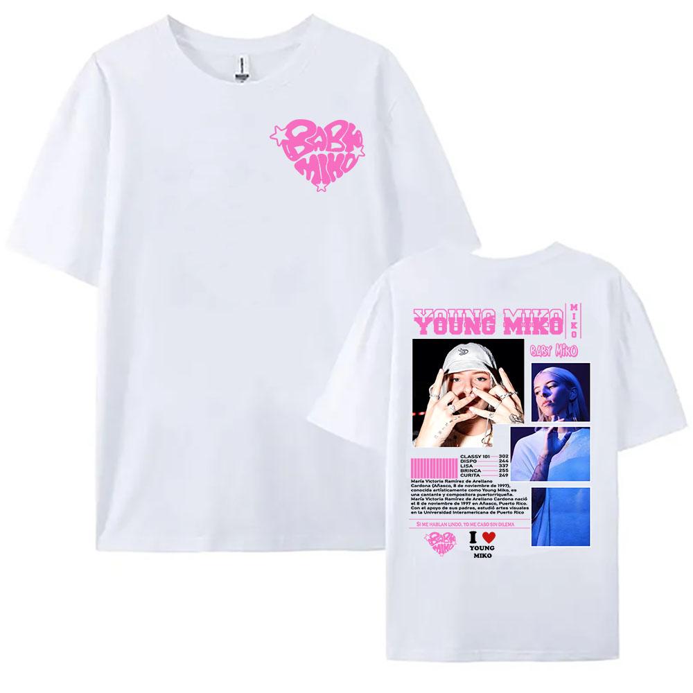 

WASSUP Single 2025 NEW Tshirt Young Miko Singer Printing Tshirts Cotton Round Neck Female T Shirt Casual Women Unisex Clothing Tee S