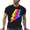 Neon Rainbow Lightning Bolt TShirt T Shirts for Unisex Slim Fit T Shirt Unisex Plain T Shirt Custom Print Tshirt
