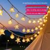 Solar Outdoor Crystal Ball String Lights