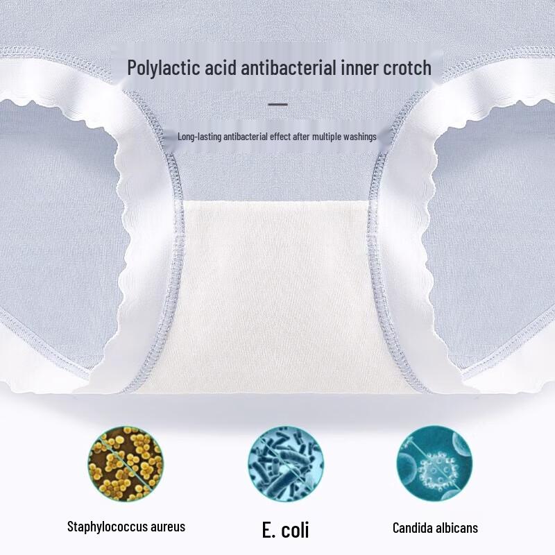 LangSha Women's Seamless Antibacterial Underwear 5-Pack