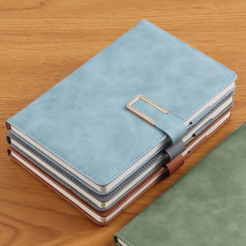Soft Cover Leather Notebook Horizontal Line Loose-Leaf Book Vintage A5 Notebook