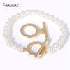 14K Gold Plated  Brass OT Clasps For DIY Jewelry Making, Big Size Toggle Clasps For Necklace Making Supplies Jewelry Findings