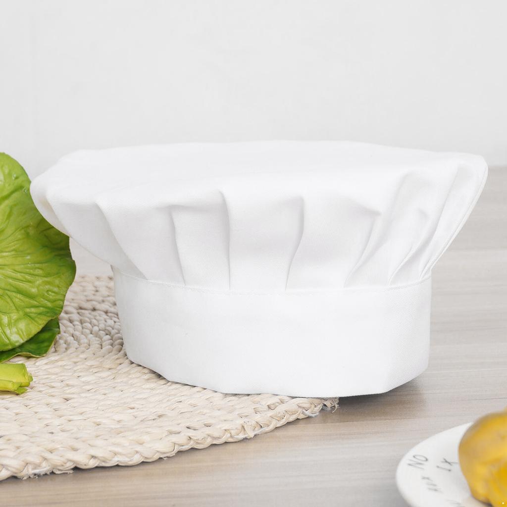 Chef's Uniform Kit Kockskjorta för män med knapp framtill med kockkeps för kök