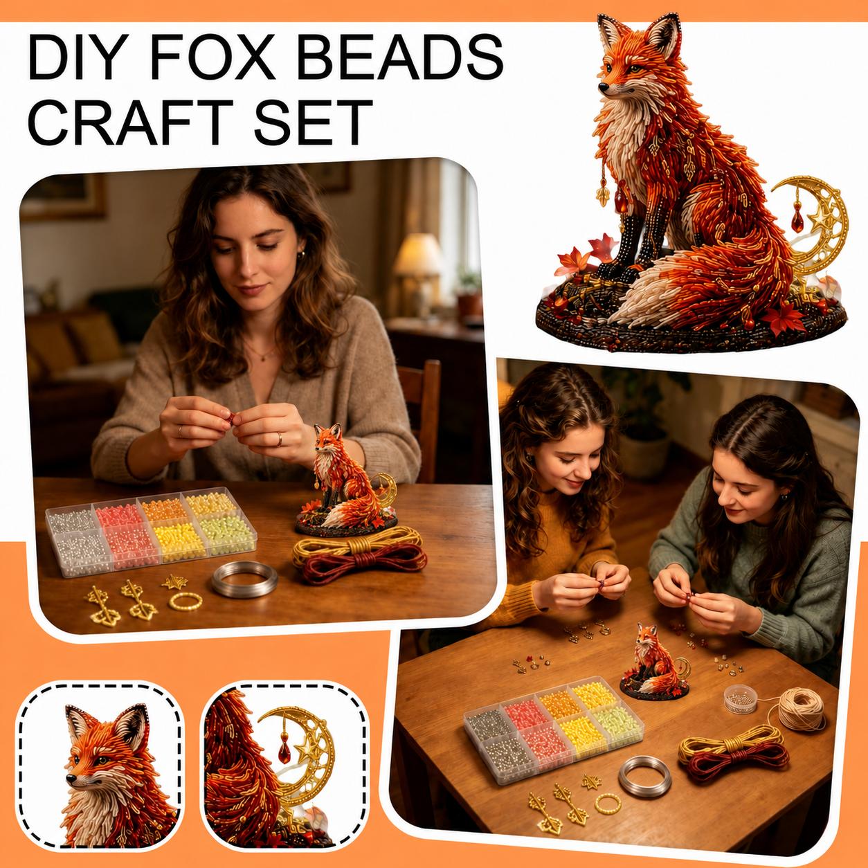 DIY Bead Kit - Creative Jewelry Making Set for Kids with and Beads One Size
