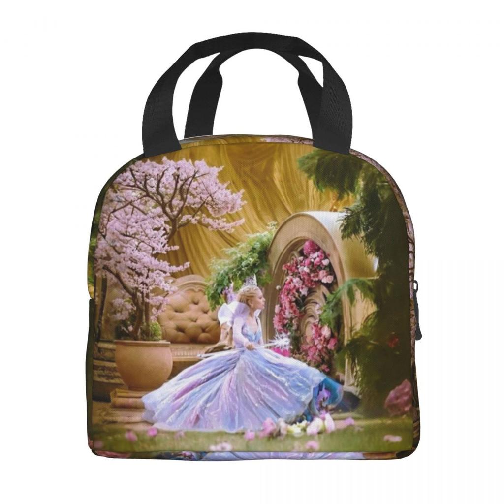 Glinda Elphaba Wicked For Good Thermal Insulated Lunch Bags for Travel Portable Food Bag Container Cooler Thermal Lunch Boxes