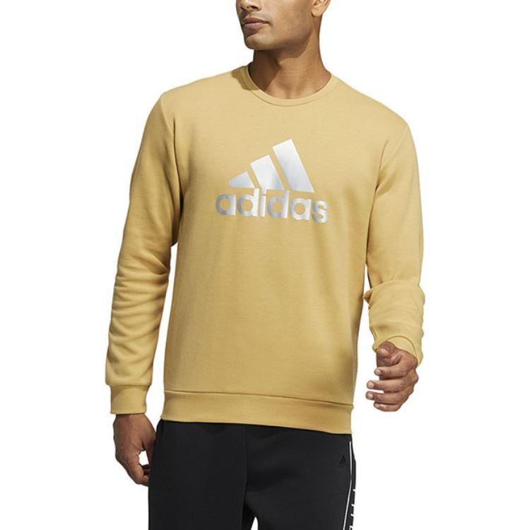 adidas Sweatshirts Men's Khaki Crew Neck Moderate Regular HM2962