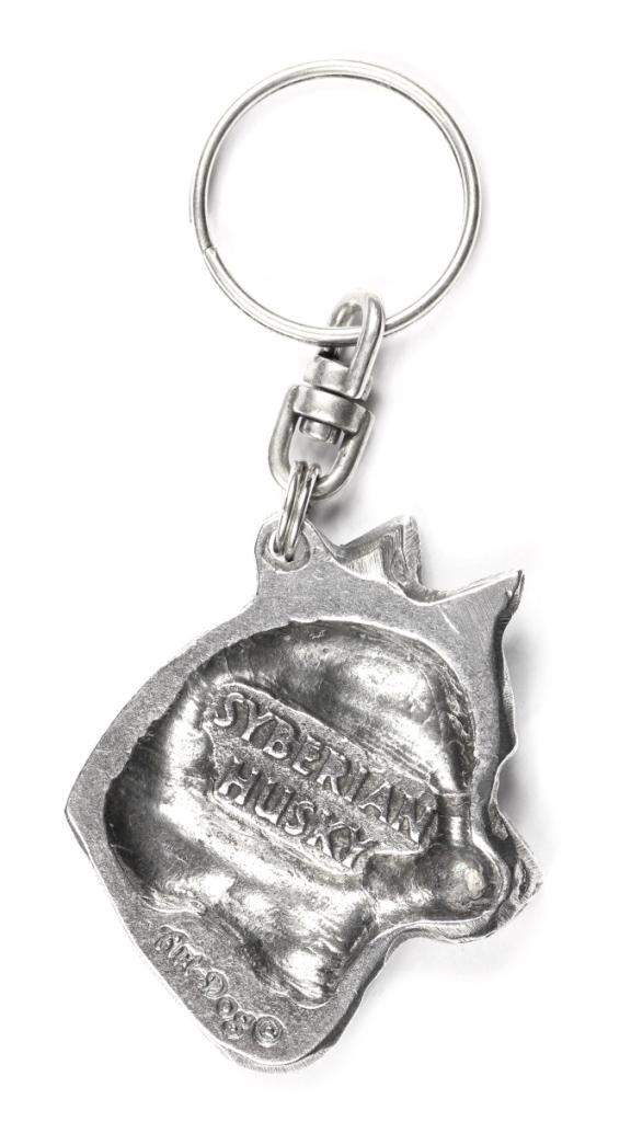 Siberian Husky, Chukcha - Silver-plated Dog Pendant, Handbag Decoration, Backpack Pendant by Art-Dog Brand