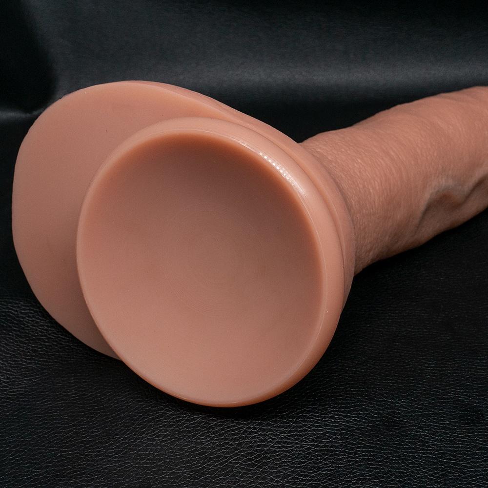 7.08" Beginner Realistic Dildo – Soft Liquid Silicone with Strong Suction Cup, Small Flexible Penis Toy for Women, Men & Couples