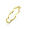 Minimalist High End Matte Circle Vacuum Gold Plated Non Tarnish Stackable Rings For Women Elegant Jewelry Set