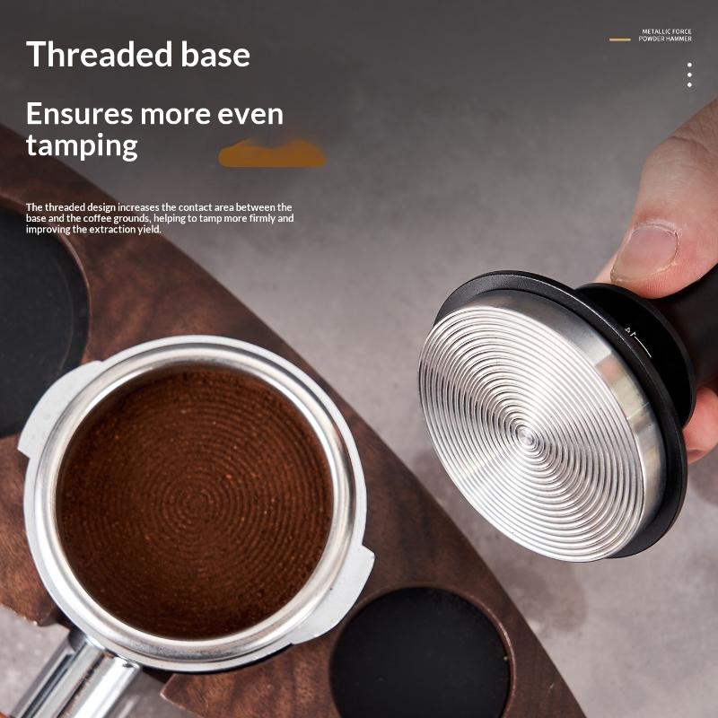 51/53/58mm Espresso Tamper With Calibrated Spring Ergonomic Barista Coffee Press for Café Commercial Use
