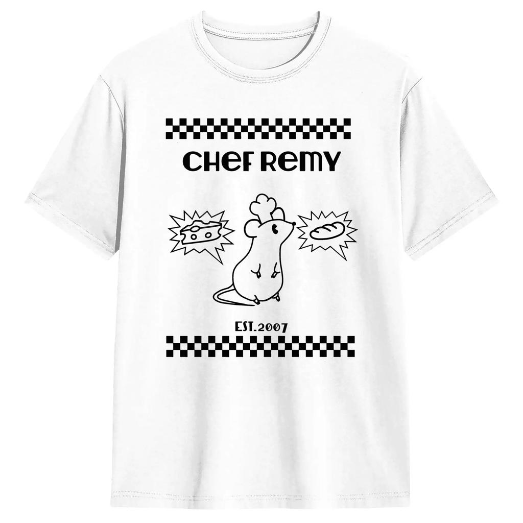 Ratatouille TShirt Unisex Chef Rat Cooking Awesome Cotton Tee Shirt Round Neck Short Sleeve T Shirt Big Size Tops