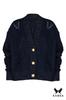 Karmen Cardigan Navy Blue-Lux