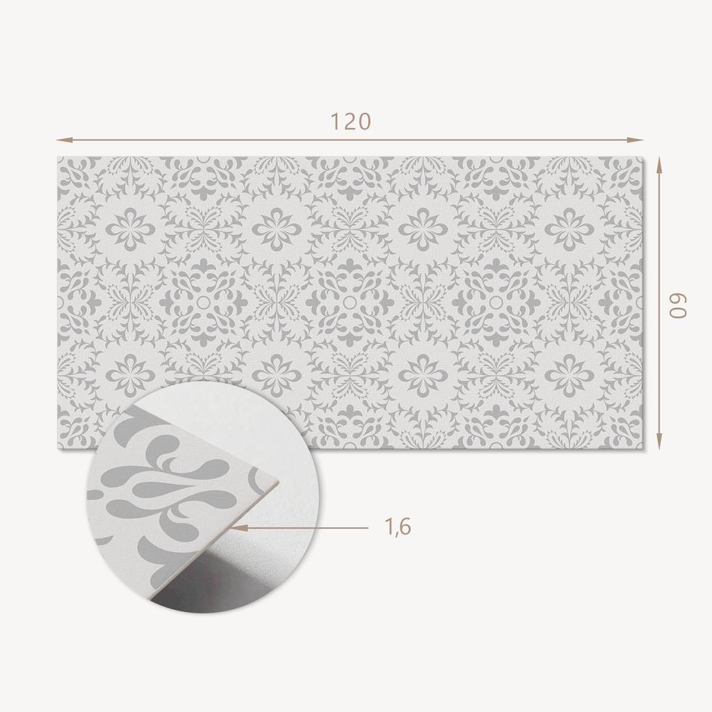 Panel Pcv Z Motywem Łatwa Dekoracja Do Jadalni 120X60 Cm Wzór Florystyczny Z Detalami