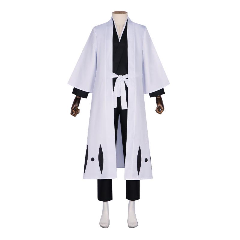 Ichigo Kurosaki Bleach Captain Haori Cosplay Costume Set for Halloween