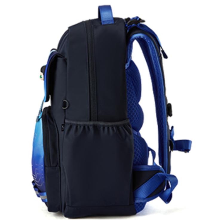Fila Casual Versatile Nylon Backpack Kids Backpack Deep-Black Legendary-Blue Fragrant-Color K18B521107F