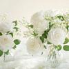 25pcs Artificial Roses With Stems, Ivory Foam Roses Lifelike Appearance, Suitable For Diy Wedding Bouquet, Bride Bouquet, Home Centerpiece