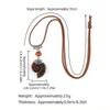 European American Fashion Creative Design Natural Conch fossil Pendant Semi-precious Stone Inlay Herringbone Pattern Accessory