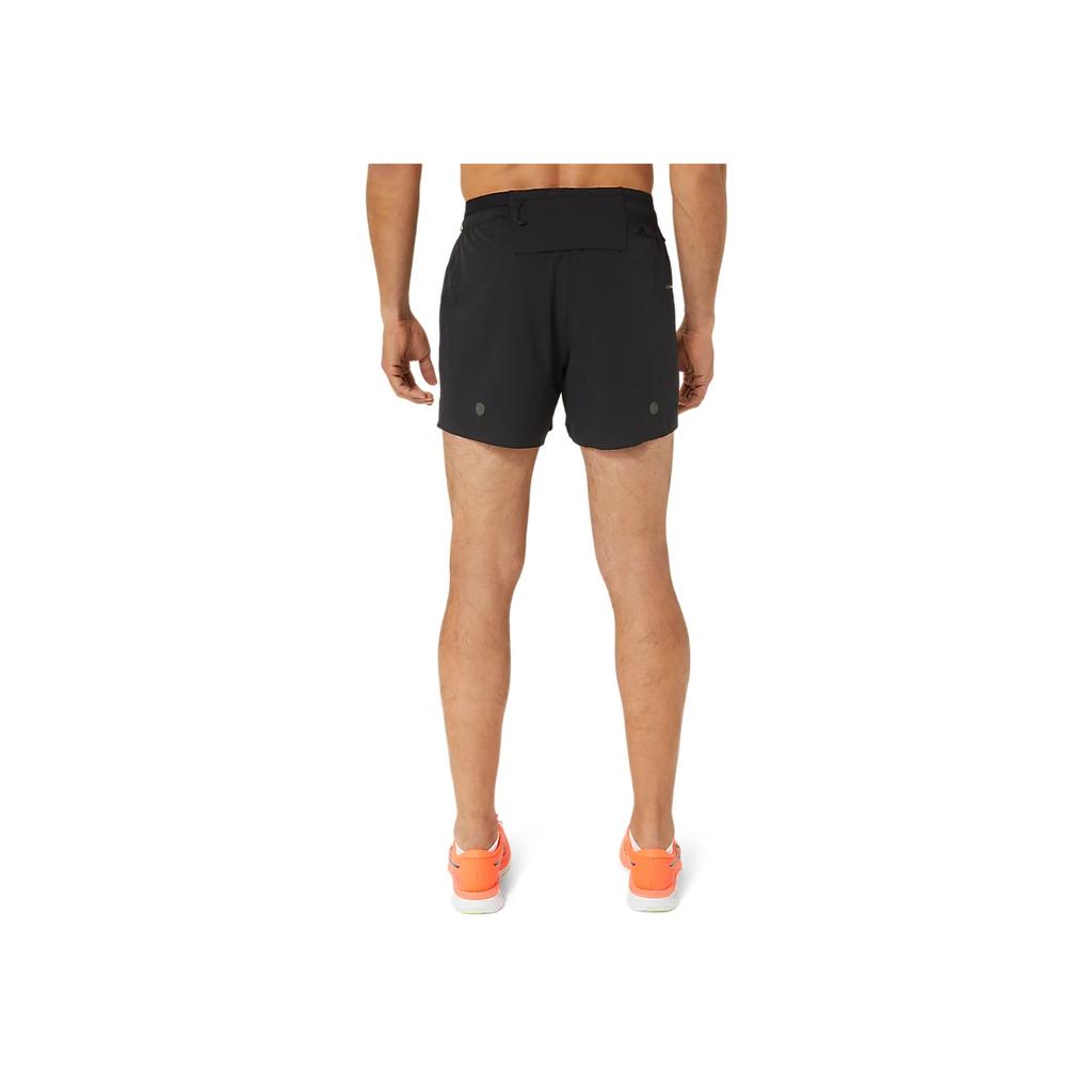Asics Metarun 5In Short Logo Print Elastic Cool Casual Shorts Men shorts Black 2011C978-001