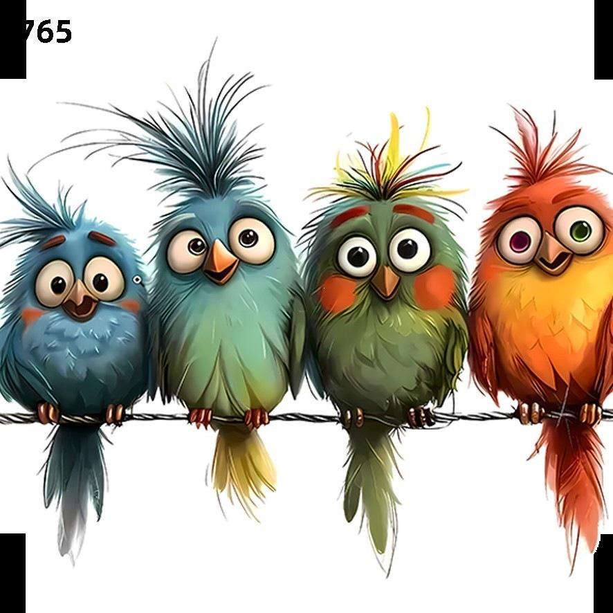 

Colorful And Quirky Tree Branch And Bird Wall Stickers One Size