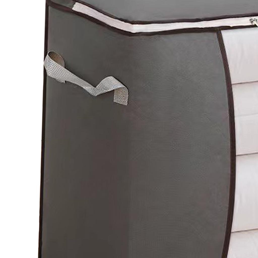 Clothes Storage Bag Thickened Nonwoven Reusable Dust Proof Large Capacity Multifunctional Double Zippers Clothes