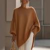 Womens Oversized Crewneck Knit Sweater Loose Fit Soft Fleece-Like Wool Blend Fall Winter Casual Pullover